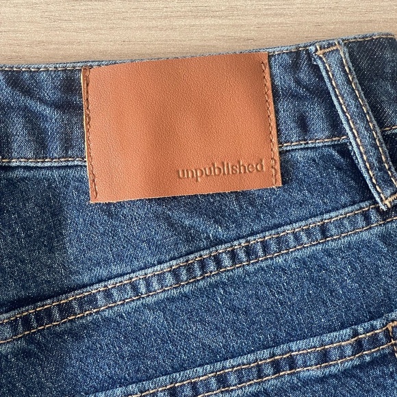 unpublished | Greta Crop Jeans in Roller Size 26 Vintage Look Wide Leg - Picture 7 of 7